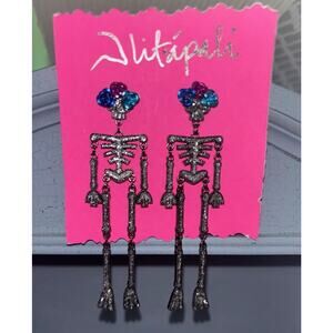Dancing Skeleton Earrings Day of The Dead Earrings Calaca Dia De Los Muertos NEW